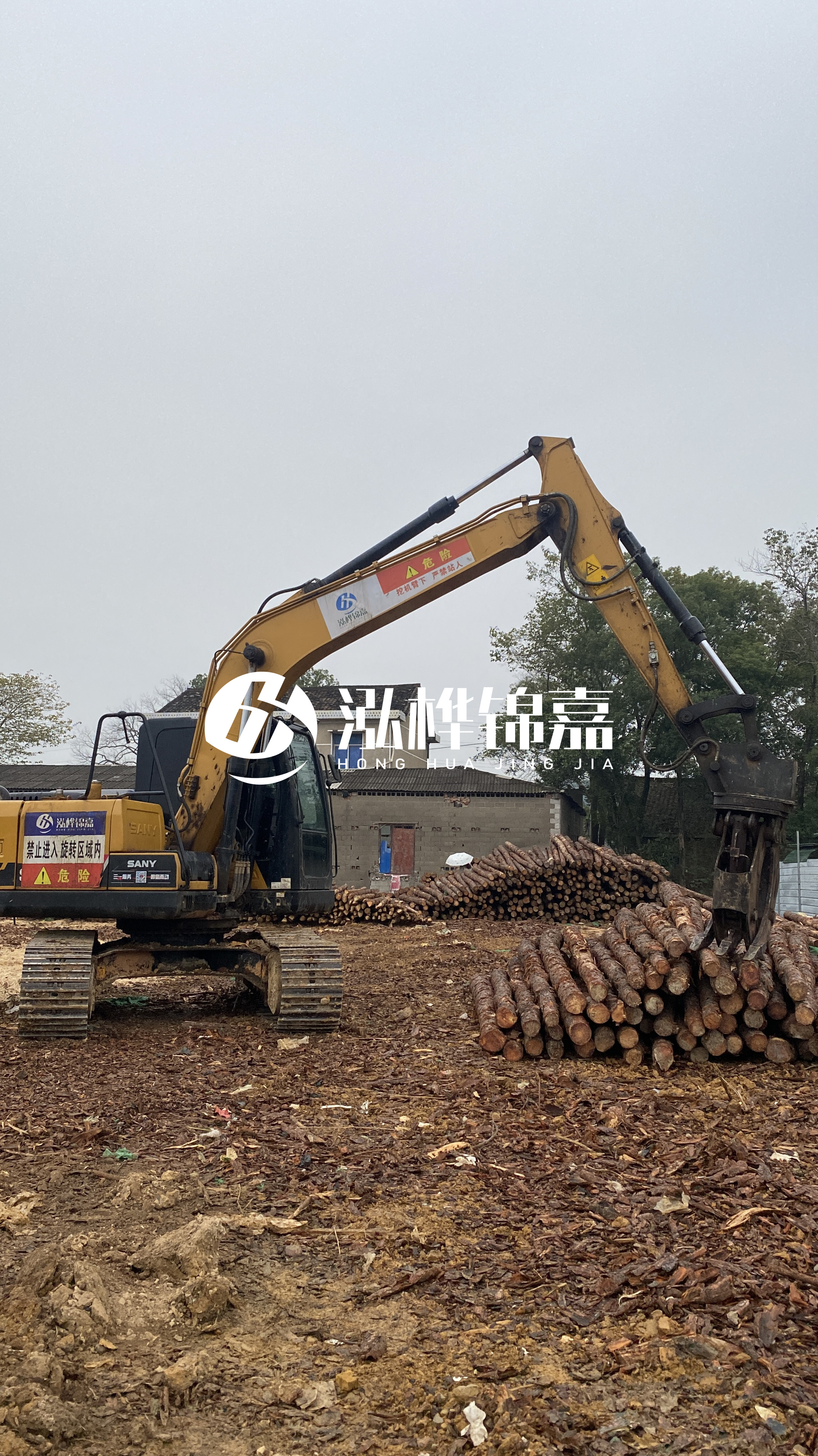 云浮松木樁源頭廠家-杉木綠化桿哪里買？