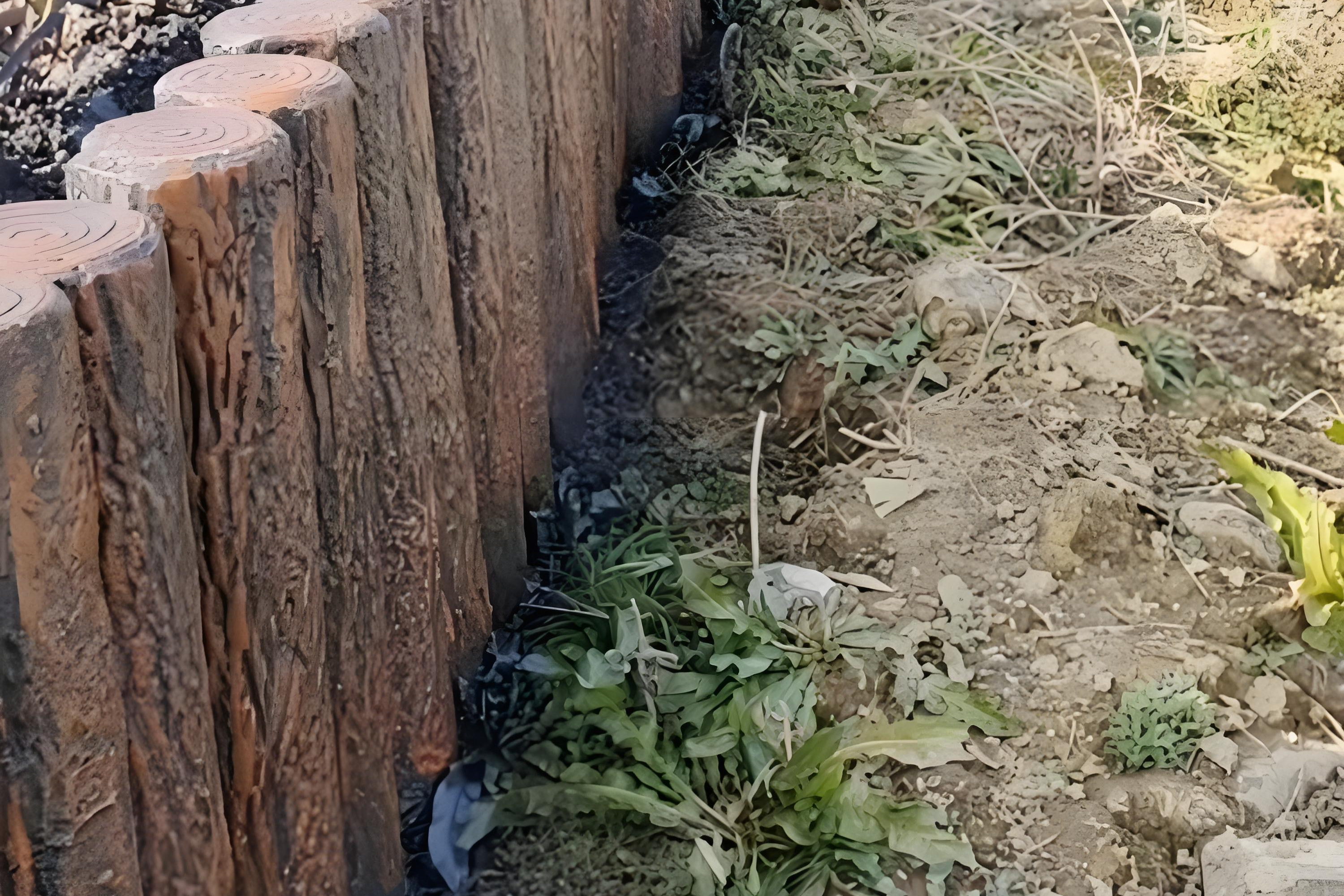 水泥樁批發(fā)廠家泓樺錦嘉-水泥仿木樁表面的紋理是如何制作出來的？